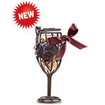 Wine Glass Cork Cage Bottle Ornament