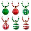 Happy Holidays Ornament Wine Glass Charms