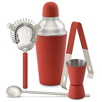 Happy Hour Barware Set - Red