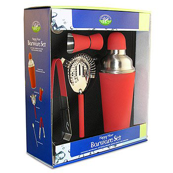 Happy Hour Barware Set - Red