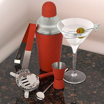 Happy Hour Barware Set - Red