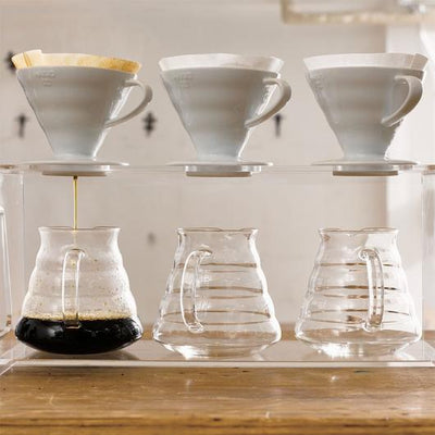 Hario V60 Clear Glass Range Coffee Server, 600 mL/0.6 QT