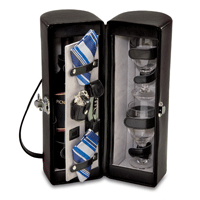 Picnic Time Harmony Single Bottle Wine Case- Black