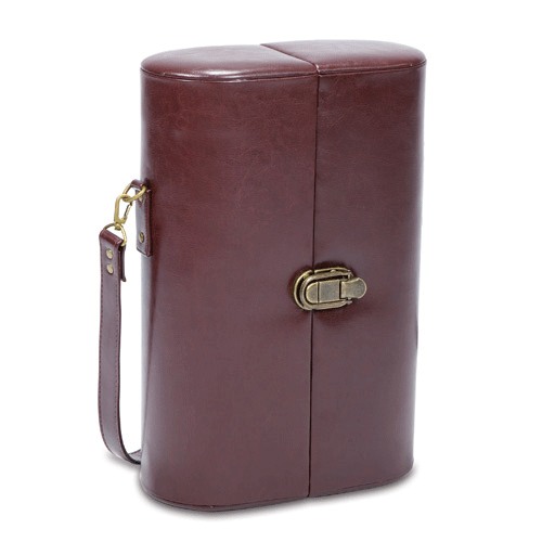 Picnic Time Harmony Single Bottle Wine Case- Brown