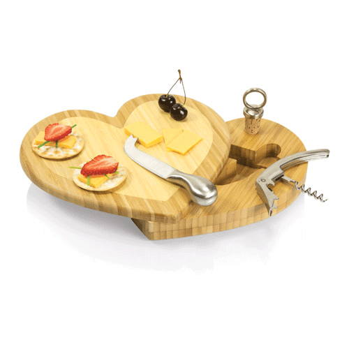 Picnic Time Heart Cutting Board