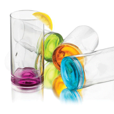 Libbey Impressions Colors Cooler Set (Set of 4)