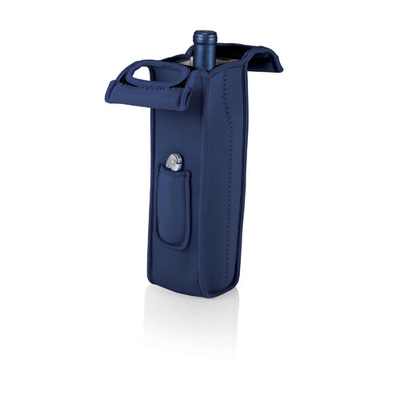 Picnic Time Mambo Single Bottle Wine Tote- Blue