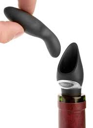 Metrokane Velvet Wine Pourer with Stopper