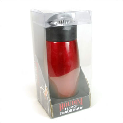 Metrokane Red Houdini Flip-Top Cocktail Shaker