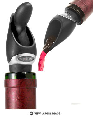 Metrokane Velvet Wine Pourer with Stopper