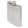 Oenophilia Brushed Stainless Steel Flask - 8 oz