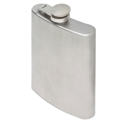 Oenophilia Brushed Stainless Steel Flask - 6 oz