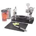 Oggi 10 Piece Bar Set with Rectangular Stand