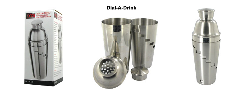 Oggi Dial A Drink S/S 1-Liter Cocktail Shaker