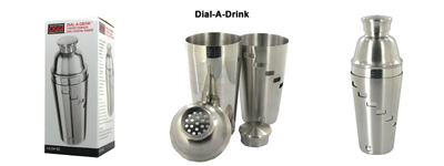Oggi Dial A Drink S/S 1-Liter Cocktail Shaker