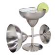 Oggi Stainless Steel 12oz Margarita Glasses (Set of 2)