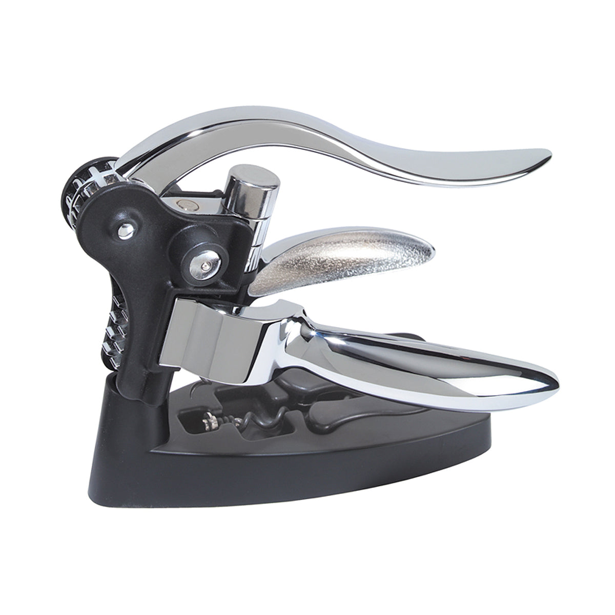 Oggi Wine Bottle Lever Corkscrew   - Chrome