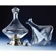 Orbital Wine Decanter w / Silver Plated Base