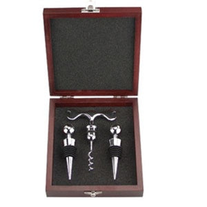Pampered Grape 3-Piece Deluxe Corkscrew & Stopper Set