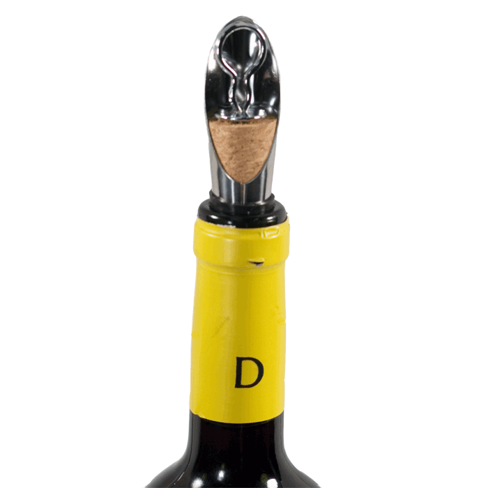 Drip Free Stainless Steel Pourer & Cork Stopper
