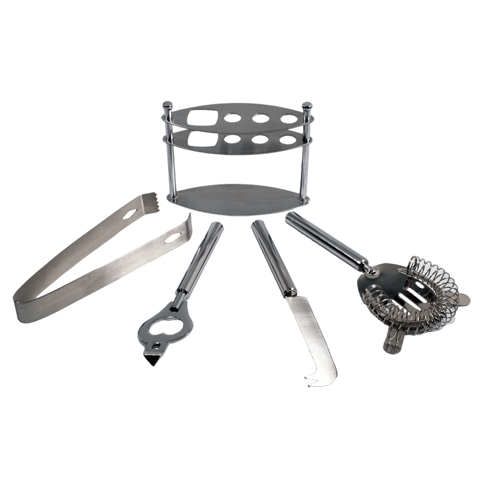 Pampered Grape 4pcs Stainless Steel Bar Set