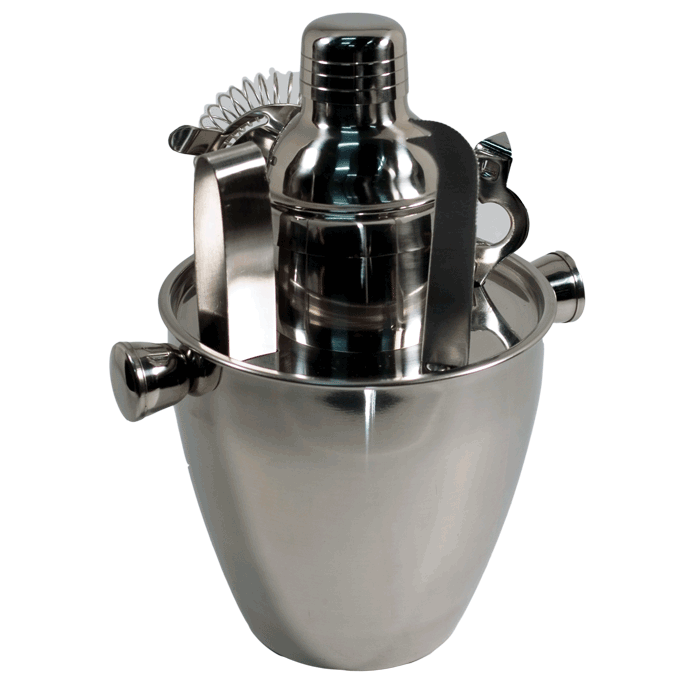 Pampered Grape 6pcs Stainless Steel Bar Set