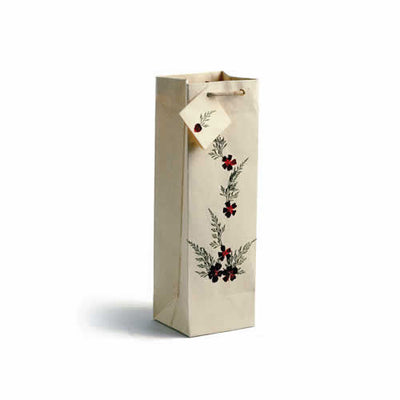 Pearl Wildflowers Wine Gift Bag - Set of 4