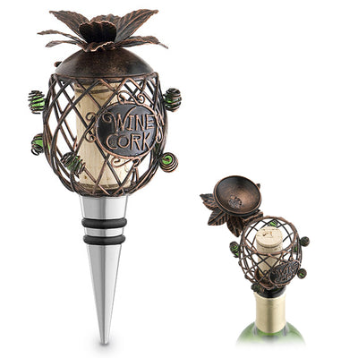 Pineapple Cork Cage Bottle Stopper