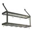 Rogar Black Steel Double Wine Rack