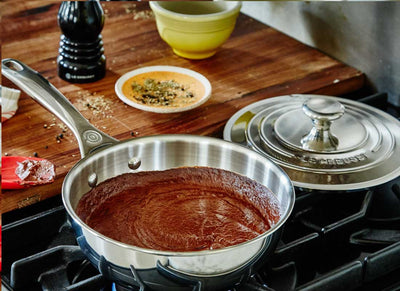 Le Creuset 3.5 Quart Stainless Steel Saucier Pan