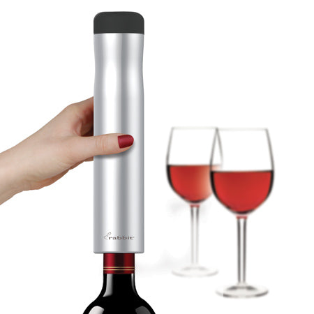 Metrokane Rabbit Automatic Electric Corkscrew, Silver