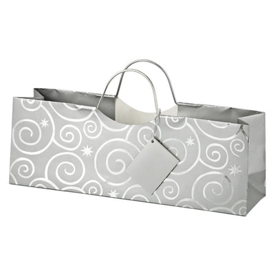 Silver Bulbs Wine Gift Bag - Set of 6