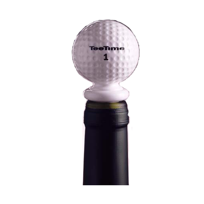 Tee-Time Acrylic Golf Ball Bottle Stopper