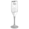 Hers Hand-Decorated Champagne Flute