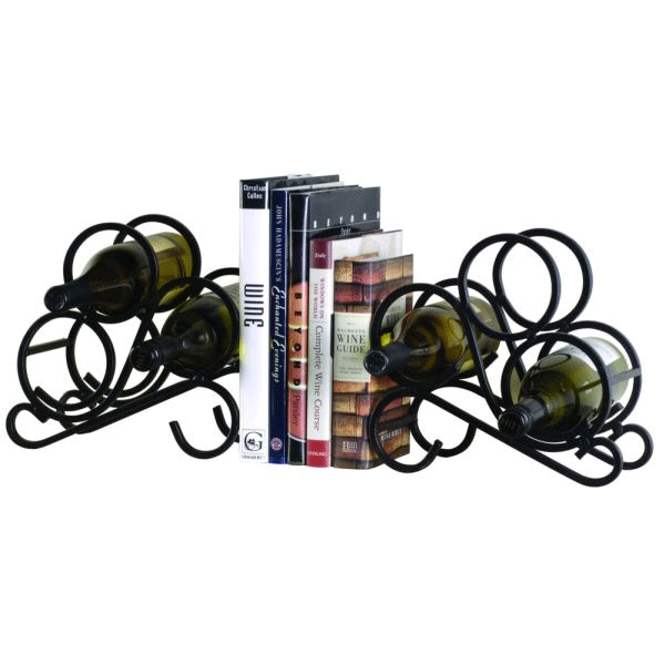 Scroll Wine Rack Bookends - Set of 2