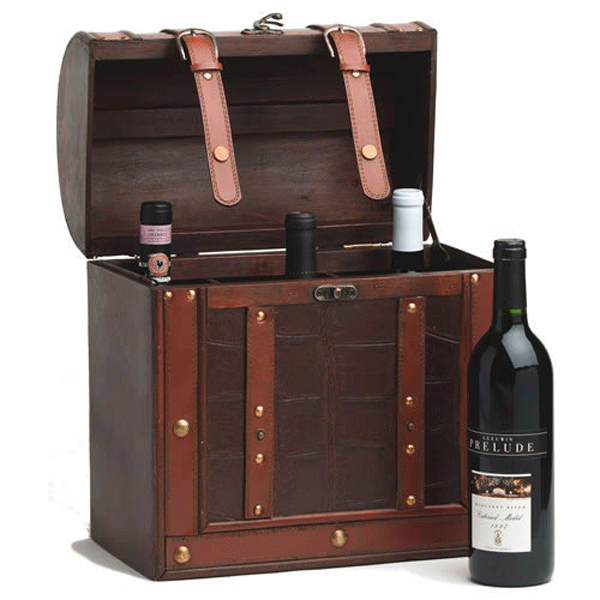 Six-Bottle Treasure Island Travel Case