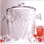 Embossed Grape Acrylic Ice Bucket