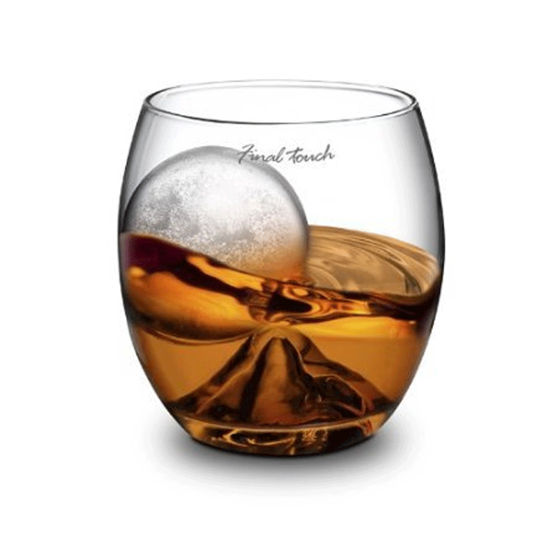 Final Touch On The Rock Glass & Ice Ball