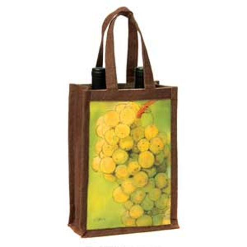 Riesling Wine Double Bottle Jute Bag