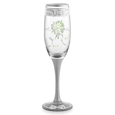 Something New Bridal Hand-Decorated Champagne Flute