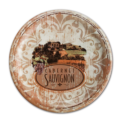 Rustic Vineyard Ceramic Plates (4 Designs)