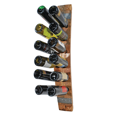 12-Bottle Double Stave Wall Wine Rack