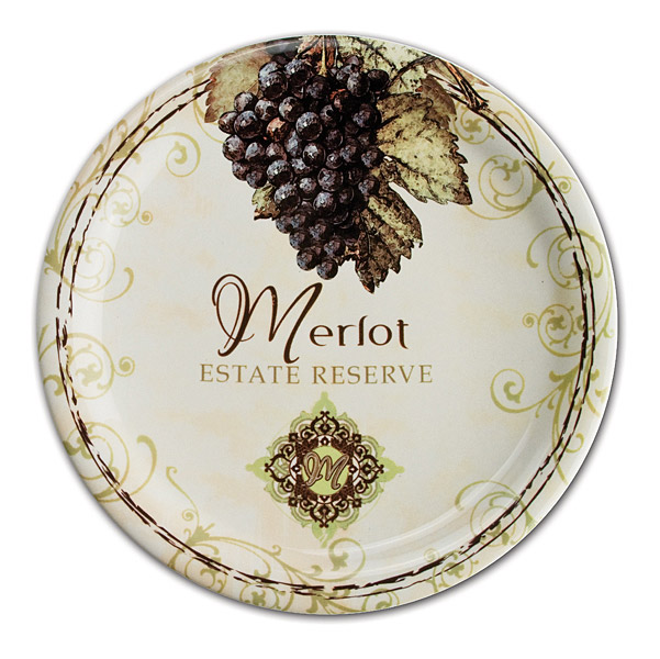 Rustic Vineyard Ceramic Plates (4 Designs)