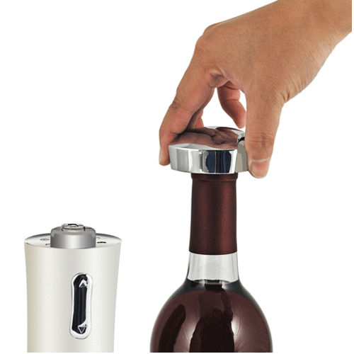 True Fabrications Silver Lux Rechargable Corkscrew