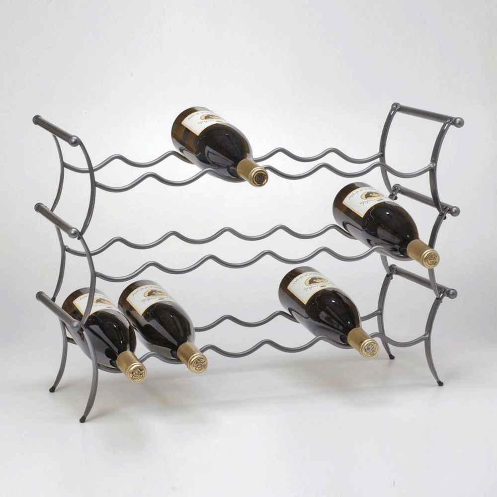 Wine Lounge  Wine Rack- Gunmetal