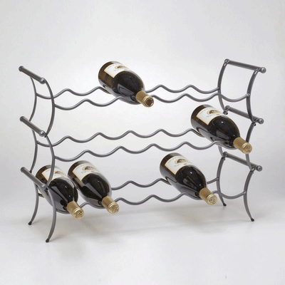 Wine Lounge  Wine Rack- Gunmetal