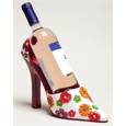 Floral Splash Resin High Heel Shoe Bottle Holder