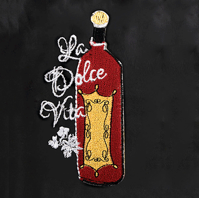 La Dolce Vita Black Bistro Apron