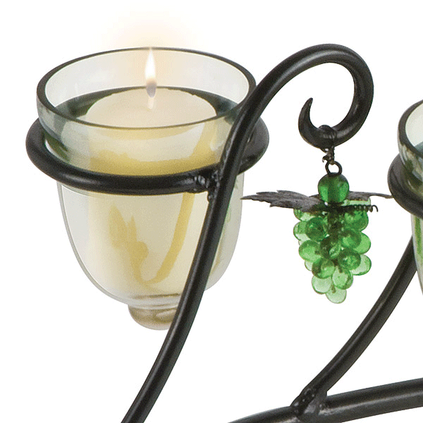 Rustic Vineyard Candle Holder