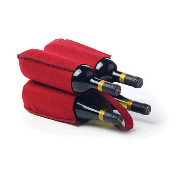 Red Felt Four Bottle Flower